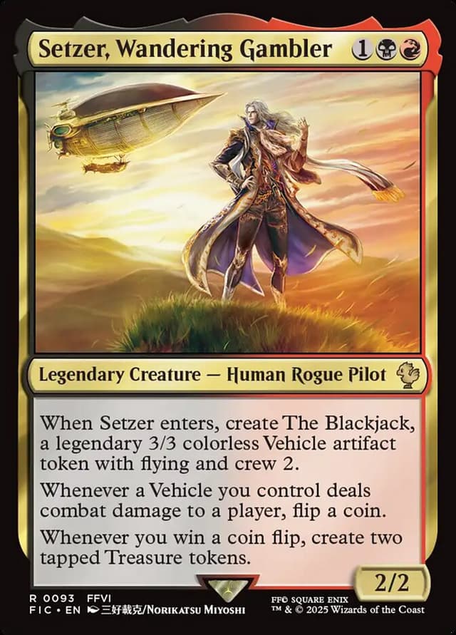 Setzer, Wandering Gambler Artwork